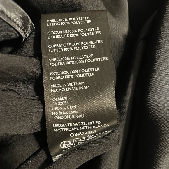 Free People Black V-Neck Open Back Satin Maxi Slip Dress - Picture 10 of 10